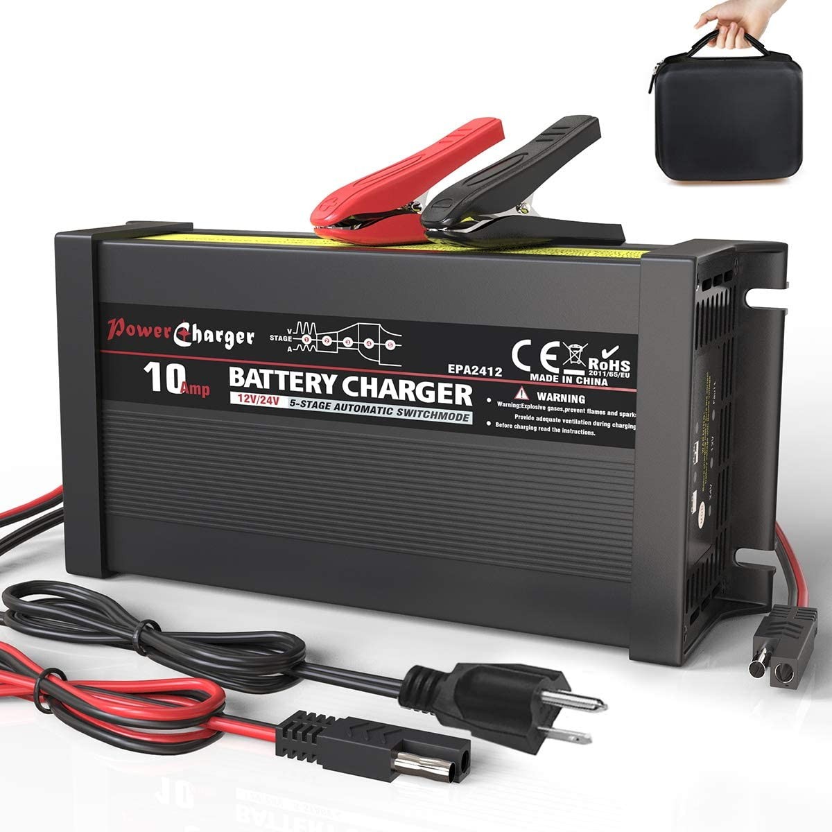 LST 12V/24V Double Voltage Vehicle  Battery Charger
